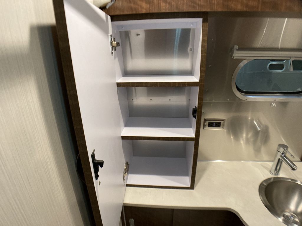 Ultimate Airstreams Project: Bathroom Countertop Storage